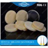 PMMA discs milling blanks for dental temporary restorations