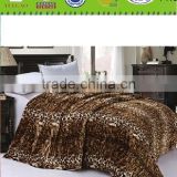 Home Leopard Animal Sherpa Queen Faux Fur Bedding Bed Blanket