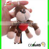 CE Certificated Custom Plush Animal Keychain Monkey Toy Plush Keychain thumbnail-3