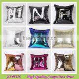 Home Decorative Throw Pillow Case Mermaid Sequin Pillow