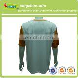 Wholesale National Style Men's V-neck Dye Sublimation Printed T Shirt Made in China thumbnail-2