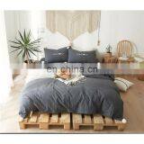 Naturally Breathable 100% Cotton Winter Baby 4pcs Bedding Set With Fuzzy Ball thumbnail-5