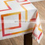 Linen Rectangle Party Table Cover Kitchen Dinning Tablecloth Heavyweight Cotton Dust-Proof Table Cover thumbnail-2
