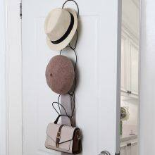 Decorative Nordic 6pcs Stackable Hanging Hat Rack Wall-Mounted Wire Hat Rack With High Quality thumbnail-2
