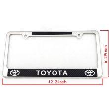 American Stainless Steel Carbon Fiber License Plate Frame U.S. Regulatory License Frame Metal Car License Plate Frame thumbnail-5