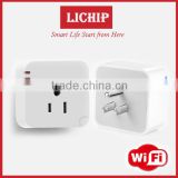 mini portable power bluetooth wifi wireless wall light American USA standard smart plug socket