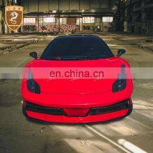 Black Sails Style Carbon Car Engine Cover Vents Hood Bonnet For Ferrari 458 thumbnail-2