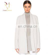 Женская модная безкнопочная кардиган-джемпер, зимний шерстяной пальто, крупноячеистый кардиган thumbnail-2