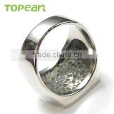 Topearl Jewelry 2016 New Design Fashion Men's Stainless Steel Cool Superman Rings For Men Boys Jewelry MER229 thumbnail-2