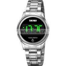 New Arrival Skmei 1737 Touch Screen Gold Luxury Led Watch for Lady Wristwatch Price Waterproof 3ATM thumbnail-2