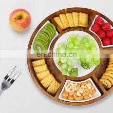 Acacia Wood Cheese Board Knife Set Charcuterie Board With Cutlery In Double Marble 2 Serving Utensils thumbnail-3