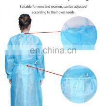 AAMI Level 2 Factory Directly Protective PP PE 40GSM Laminated Surgical Waterproof Disposable Isolation Gown thumbnail-2