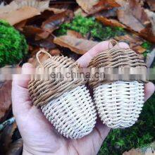 Hot Rattan Toys, Rattan Acorn Hanging Decoration Cute and Acorn Bag Kid Toy Christmas Decor Wholesale thumbnail-4