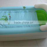 PVC Inflatable Baby Bath Pool With Cover thumbnail-1