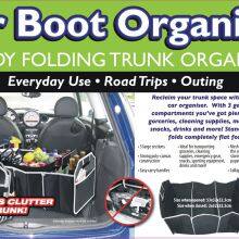 Multifunctional Trunk Storage Portable Car Boot Organizer Car Organizer Storage Box thumbnail-5
