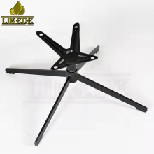 Tilt Beveled Top Plate Black Steel Iron Easy Swivel Rotating Furniture Legs Chair Base With Stylish Design thumbnail-3