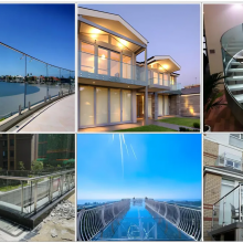 Glass Pool Fences & Glass Railings Frameless Glass Fence,safety Barrier ½ Inch Tempered Safety Glass thumbnail-4