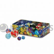 Tin Box Glass Marbles for Children‘s Toy , Classic Toy ,children's Gift ,educational Toy,colorful Marbles thumbnail-4