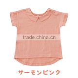 Japanese baby clothes manufacture high quality wholesale plain t shirts clothing plain infant kids toddler clothes for summer