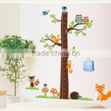 ALFOREVER the height owl tree decals,owl tree sticker for kids room