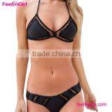 Lively Orange High Waist Halter Bikini thumbnail-5