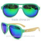 Fashion Trendy Design Plastic Frame Eyewear Wood Temple Sunglasses Hand Made Carving Glasses thumbnail-6