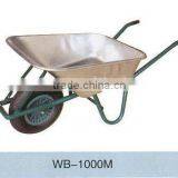 Strong Garden Cart Wheel Barrow Metal Tray thumbnail-1
