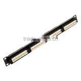 19 Inches Cat6 Utp 24 Port Patch Panel