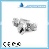 Stainless Stel Drawing Female Tube Fitting Threaded 3-way Corner Fitting thumbnail-1