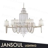CE UL certificate decorative pendant lamp white luxury crystal chandeliers for hotels