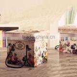 DW-G3310 Creative Retro Print Folding Box and Gift Box With Handle thumbnail-3