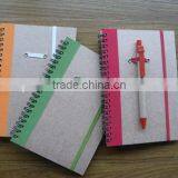 Promotional Cheap and Good Quality Recycle Brown Kraft Paper Notebook thumbnail-2