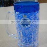 FDA BPA Free Promotion Beer Frosty Mugs With Gel,freezer Mug,double Wall Mug thumbnail-2