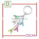 Heart Shape Eiffel Tower Metal Keychain thumbnail-3
