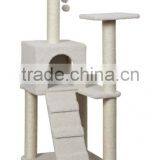Anji Kaifeng Popular Small Luxury Wood and Sisal Cat Tree ,cat Scratching Post KF8022