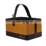 New Year Gift Leather Storage Basket Basket Christmas Basket Basket Leather Home Furnishing Storage Basket Basket Hotel thumbnail-2