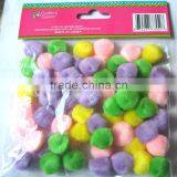 Easter Color 1inch x 60pcs Acrylic Pompoms thumbnail-1