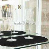 Black Soft PVC Foam Non-slip Table Mat,PVC Anti-slip Coaster