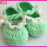 2015 hot sale cute crochet baby shoes