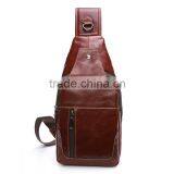 Casual Genuine Leather Backpack Crossbody Sling Bag Shoulder Bag Chest Bag for Men