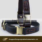 Adjustable Leather Pet Collar, Italian Leather Collar for Dog, Fashion Pet Collar thumbnail-1