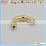 Custom Semicircle Zinc Alloy Rectangle Metal Decoration Arch Bridge for Bag Parts thumbnail-3