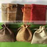 8*10cm IN stock 2016 customized wholesale burlap bag