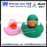 Small Pink Duck & 8cm Pvc Green Ducks thumbnail-1
