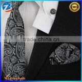 New Trending Paisley Design Fashion Polyester Woven Ties Mens Quality Choice