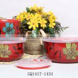 Microwave Safe Round Ceramic Bowl With Lids in Liling thumbnail-4