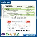 Different Shapes CMYK Silk Screen Printing Non-fading Carton Packaging Airport Luggage Tag