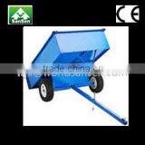 2 Wheels Tractor Dump Trailer 1500Lb. Capacity 17cu Utility Dump Trailer for ATV thumbnail-2