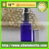 cosmetic packaging lotion bottle round glass bottle with pump cap