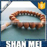 Natural Wood Bead Prayer Bracelets,Buddhist Wooden Rosary Beaded Bracelets thumbnail-6